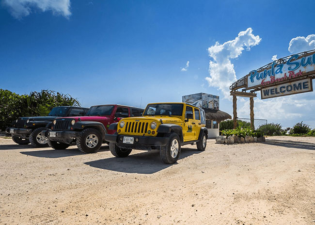 Jeep excursions Punta Sur Cozumel.